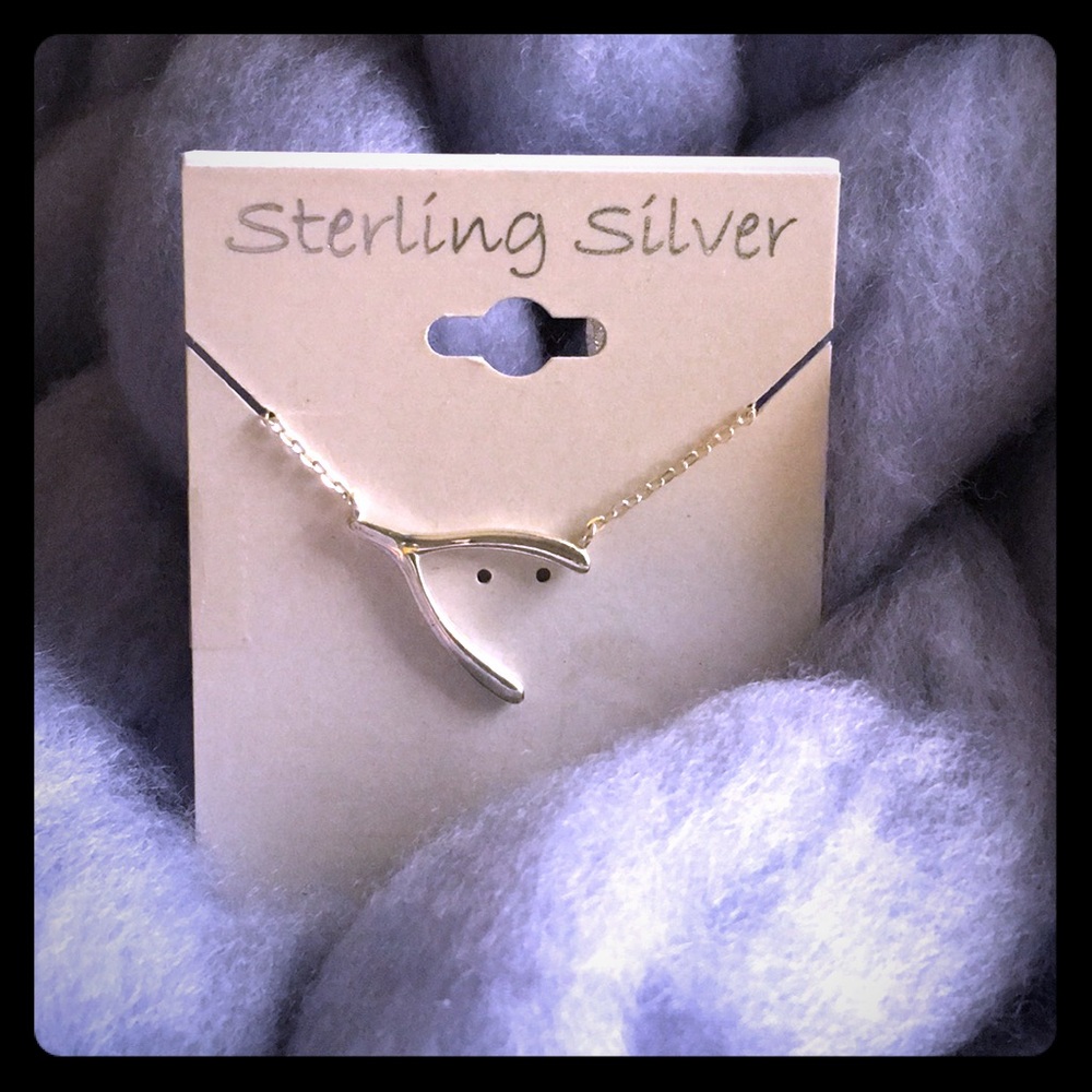 Necklace Wishbone Pendant